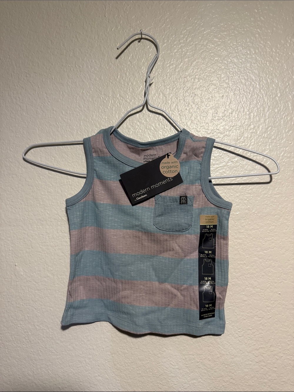 Blue & Pink Striped Tank Top - Kids